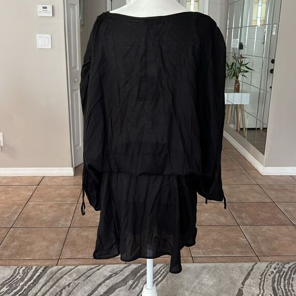 Kurt Geiger London Black evil Eye-Embellished Swim Cover-Up - Picture 6 of 12